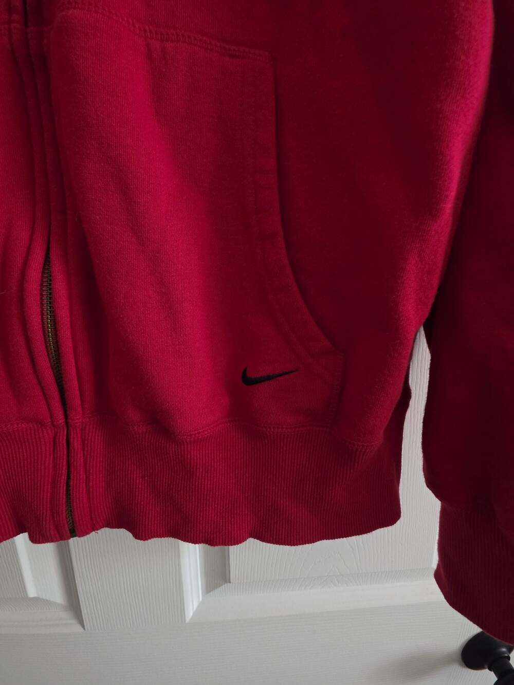 Vintage Y2K Nike Team Los Angeles Angels Full Zip Hoodie Red Men's L - Picture 3 of 9